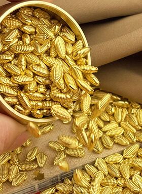 实心沙金色玉米小摆件金玉满堂仿真玉米棒子苞米金属工艺品装饰品