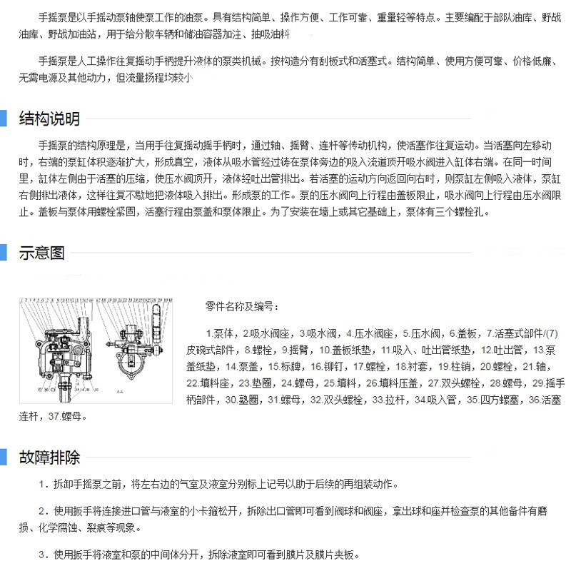 SH-38手摇泵车库人防专用S-25手动泵CS-40排水泵地下室工程抽水泵 - 图2