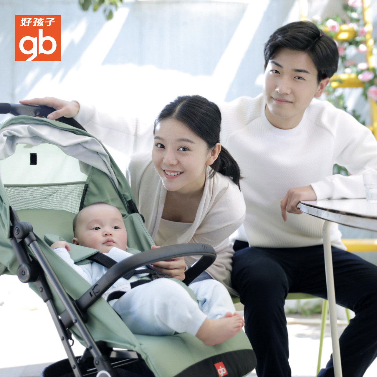 gb好孩子婴儿儿童轻便折叠婴儿车 好孩子心羽四轮推车