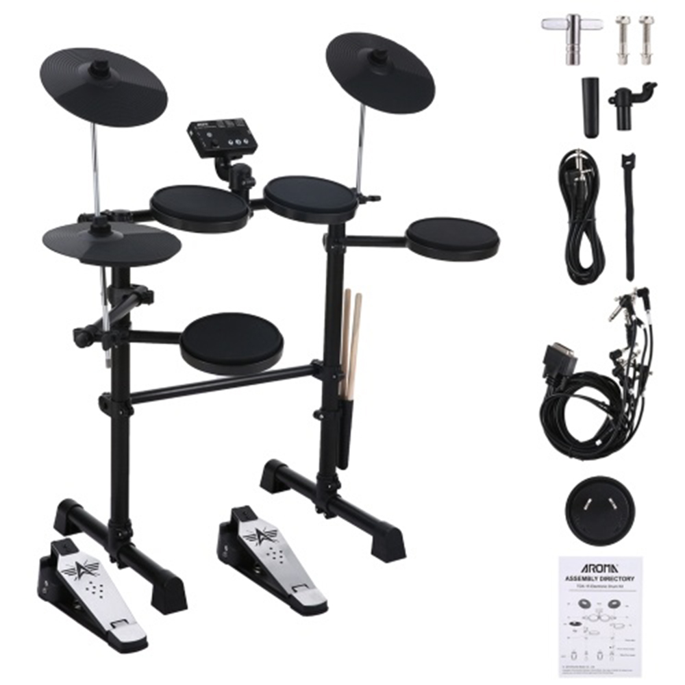 AROMA Electric Drum Set 8 Piece Electronic Drum Kit for Adul - 图3