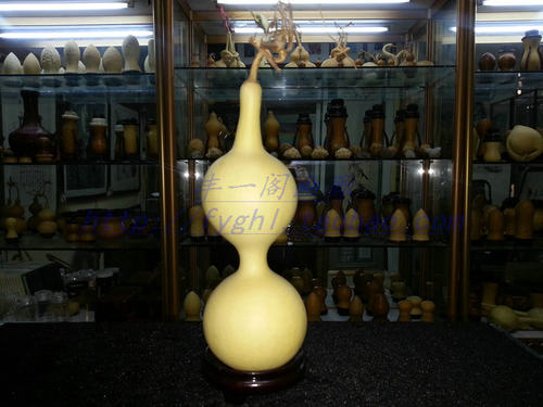 丰一阁文玩精品24厘米本长大摆件三庭三亭三停迎福招财葫芦 - 图0