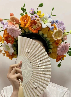 簪花手工diy材料包扭扭棒发箍