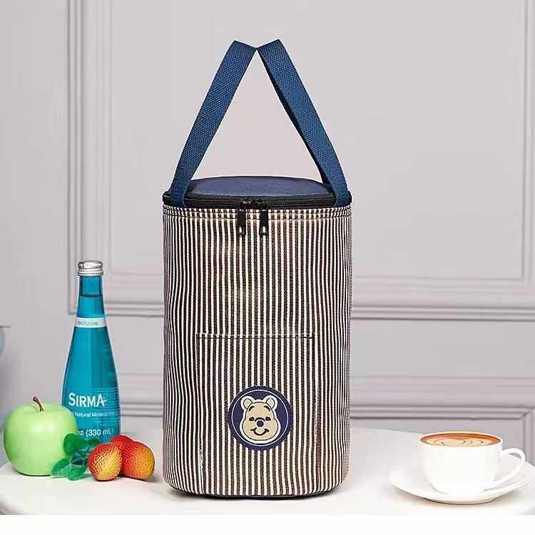 圆形保温饭盒袋卡通铝箔便当包加厚大容量学生大号手提保温桶袋子,淘宝优惠券,粉丝福利购,淘宝优惠卷