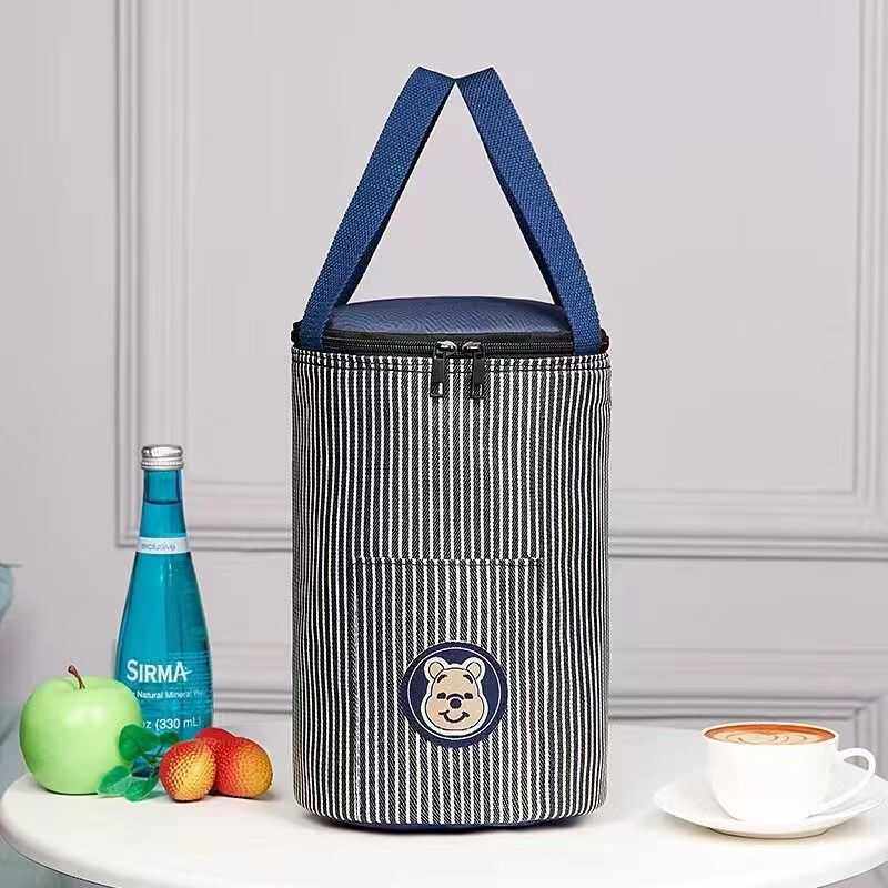 圆形保温饭盒袋卡通铝箔便当包加厚大容量学生大号手提保温桶袋子,淘宝优惠券,粉丝福利购,淘宝优惠卷