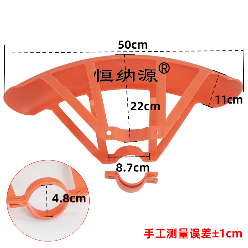 建筑工地电动三轮车前轮挡泥瓦4.00 4.50-12轮胎原装挡水塑胶护板-图0