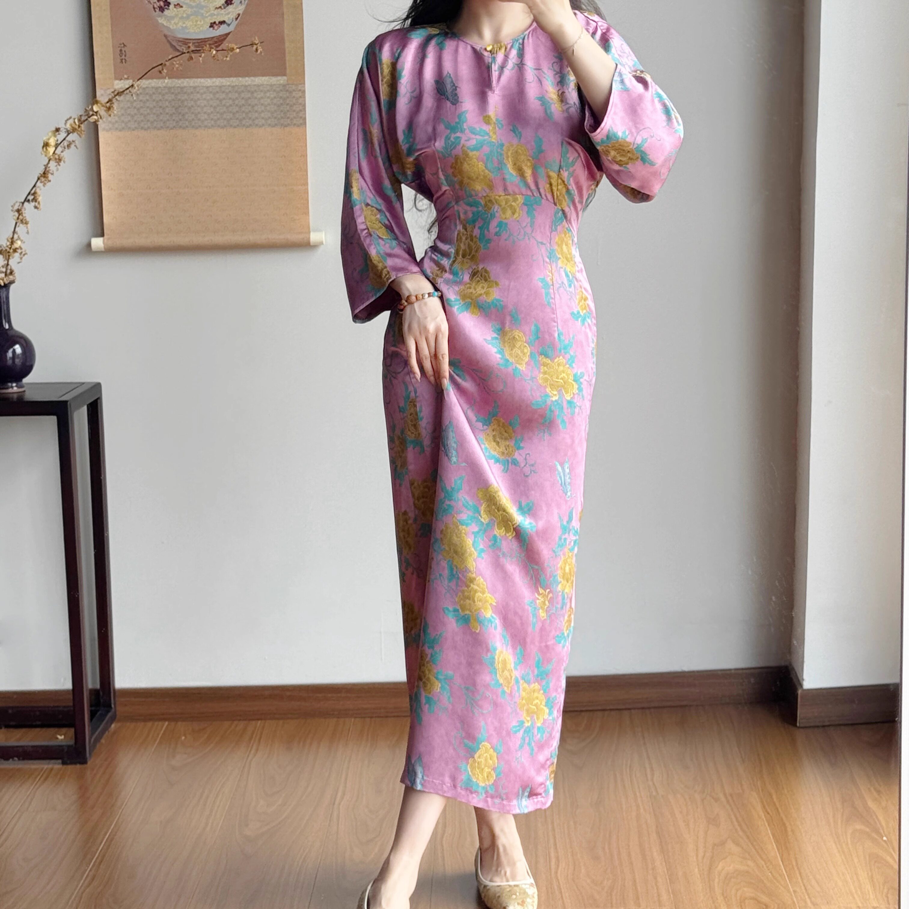 春夏新款新中式国风改良旗袍连衣裙女高级感气质显瘦连衣裙子