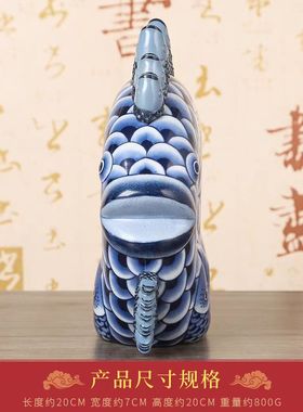 正品2024龙年李居明吉祥物南方太极卸摆件化七赤客厅办公室摆设