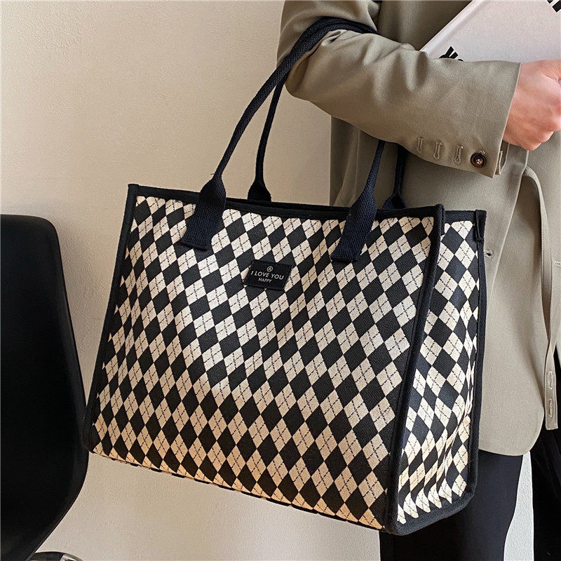 高级感大容量包包女新款帆布妈咪布袋今年流行单肩手提通勤托特包,淘宝优惠券,粉丝福利购,淘宝优惠卷