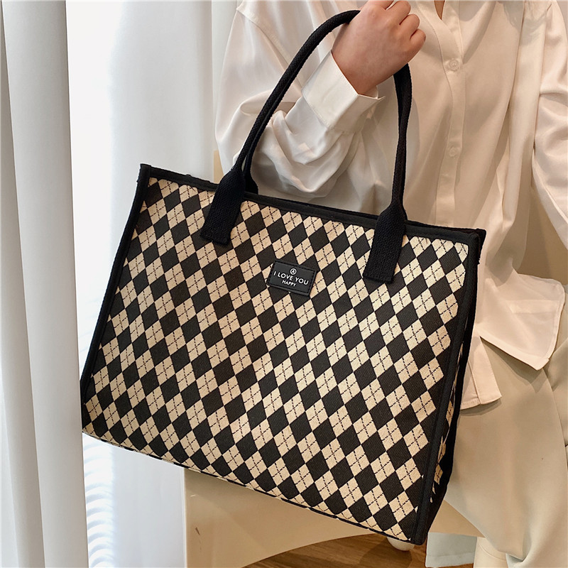 高级感大容量包包女新款帆布妈咪布袋今年流行单肩手提通勤托特包,淘宝优惠券,粉丝福利购,淘宝优惠卷