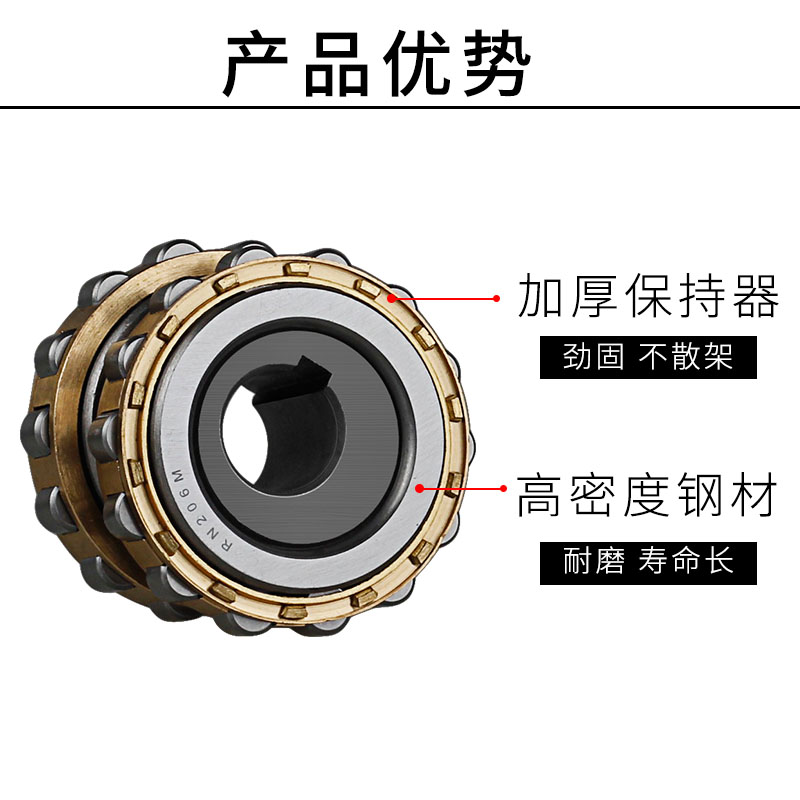 减速机偏心轴承套整体摇摆RN307 206 309加厚双偏心205进口品质 - 图1