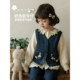 Youyou Girls Spring and Autumn New Daisy Denim Skirt Shirt Fashion Vest Flare Jeans Suit Spring Clothes