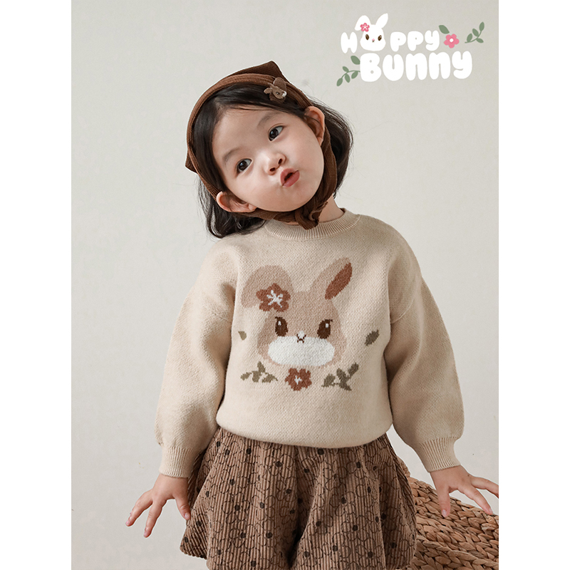 幼悠女童秋冬套装儿童可爱刺绣娃娃领衬衫绣花小兔子毛衣马甲上衣,淘宝优惠券,粉丝福利购,淘宝优惠卷
