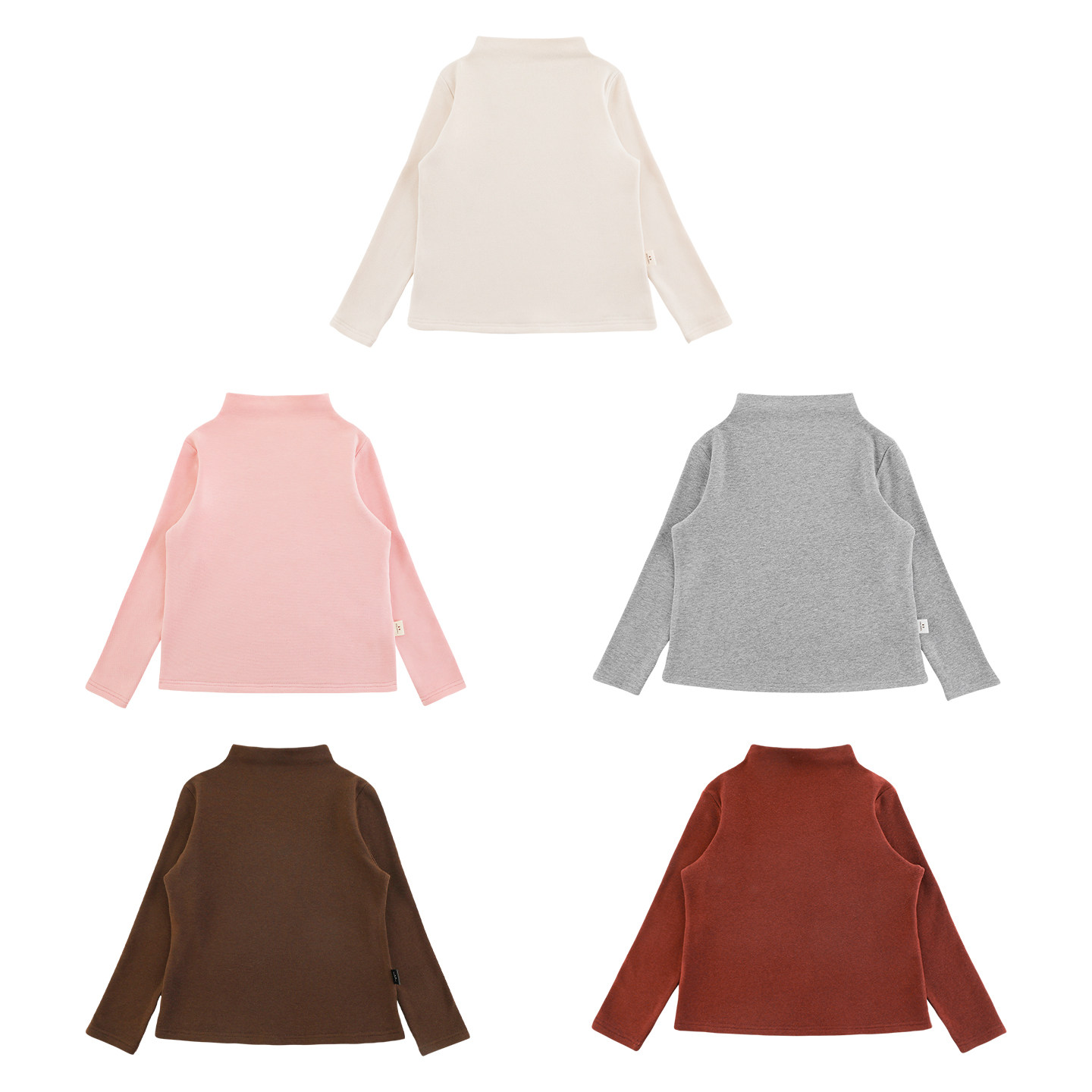 幼悠 女童纯色半高领打底衫2025秋季萌趣可爱抗菌防螨防风保暖T恤,淘宝优惠券,粉丝福利购,淘宝优惠卷