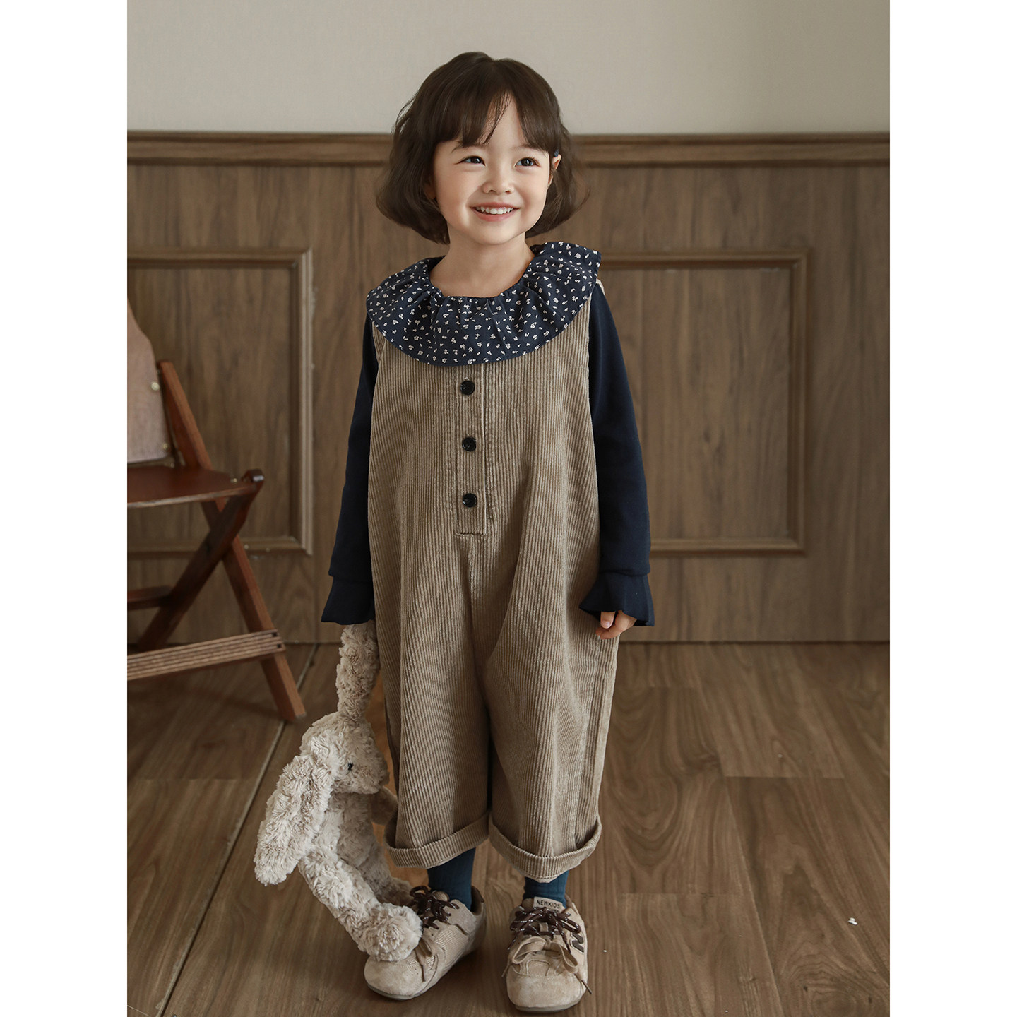 幼悠女童韩系条绒简约无袖连体裤秋季俏皮可爱柔软亲肤百搭背带裤,淘宝优惠券,粉丝福利购,淘宝优惠卷