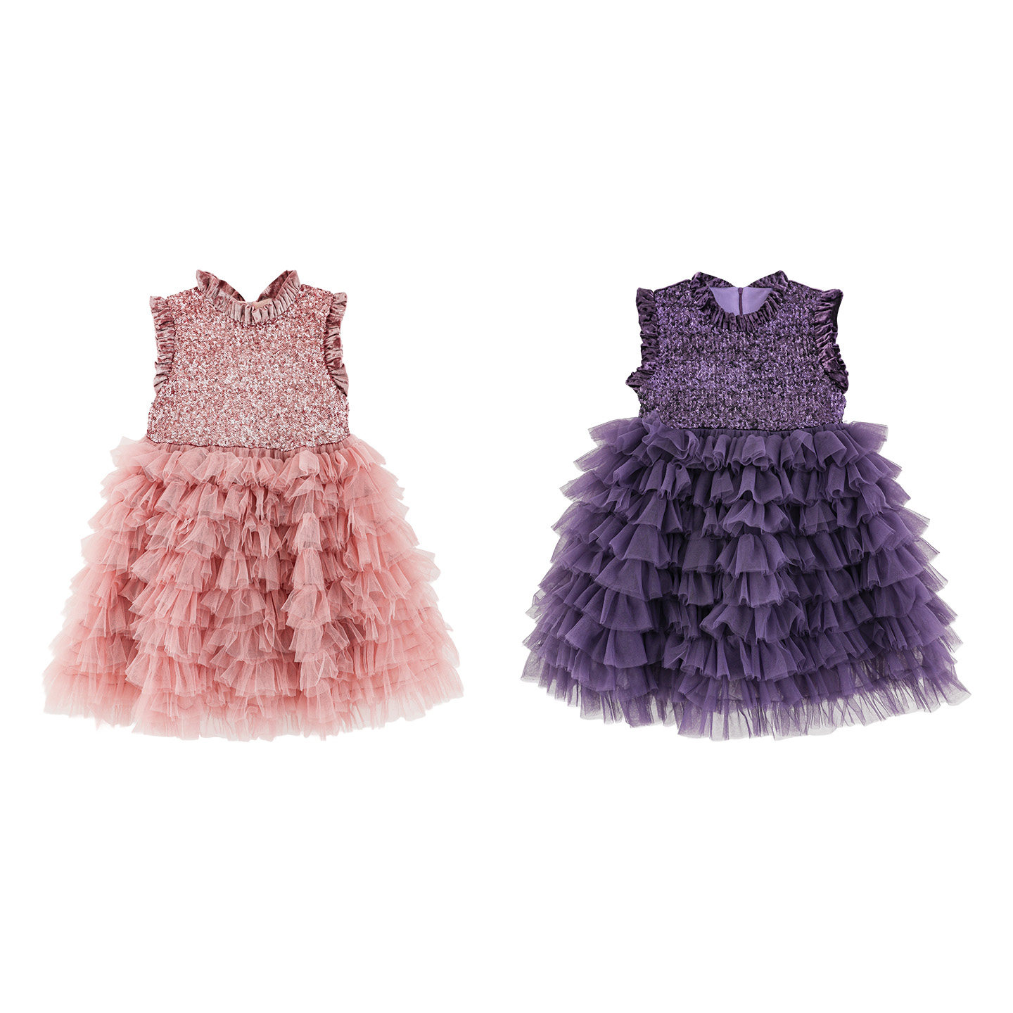 幼悠童装女童亮片网纱背心裙2025冬季新款加绒轻奢保暖公主裙冬装,淘宝优惠券,粉丝福利购,淘宝优惠卷