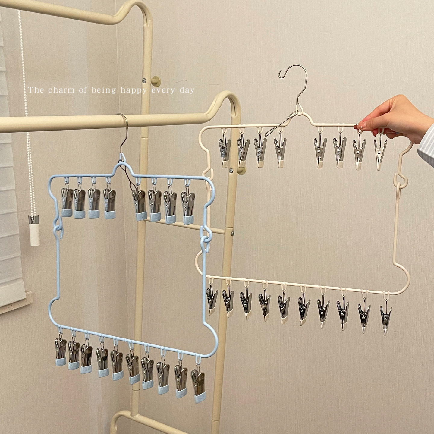 宝宝裤架多夹子裤子收纳神器婴儿专用衣架儿童衣柜防滑裤夹晾晒架,淘宝优惠券,粉丝福利购,淘宝优惠卷