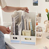 Perforated board desktop bookshelf storage box