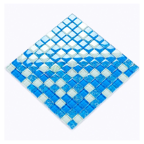 Jia du Mediterranean Blue Glass Mosaic Swomk Bool Foine Shell Shell Shell Shell Shell Shell Tile Fish Bool Discount Promotion