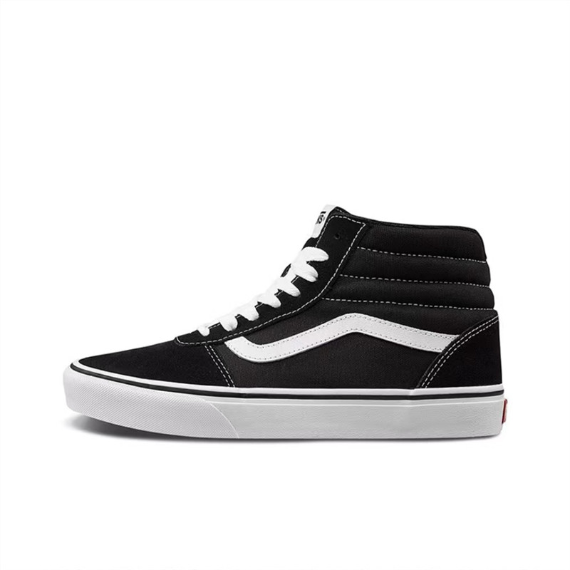 范斯 Vans Ward Hi 经典黑色百搭男款高帮板鞋帆布鞋 VN0A36ENC4R