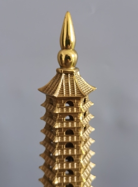 文昌塔纯铜13层的九层文昌塔朱砂男女书房初高中摆件十三层文昌塔