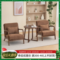 Hotel Furniture Guesthouse Guest Room Sofa Modern Casual Folk Chair Reception Talks Table And Chairs Combined Sofa