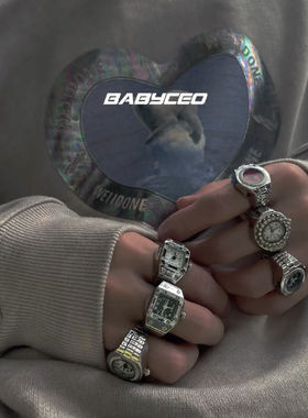 手表戒指可调节个性指环简约