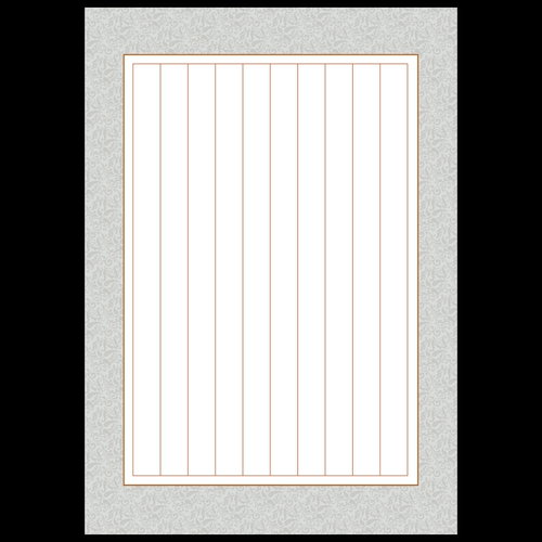 硬笔书法作品纸竖行A4比赛创作专用10列竖行15横行中国风优质加厚 - 图3