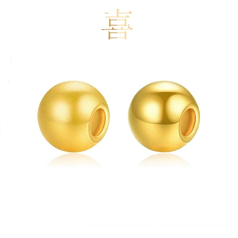 【上喜黄金】999足金小金珠黄金转运珠DIY手链串珠猫眼珠小金豆,淘宝优惠券,粉丝福利购,淘宝优惠卷