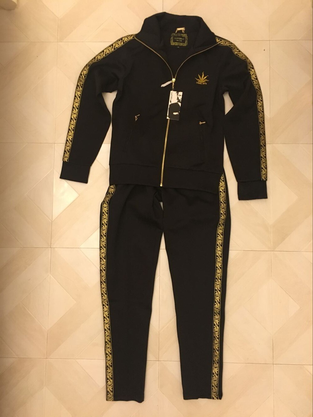 具佳人热血高校男士源治卫衣套装运动春秋服开衫韩版潮休闲修身款