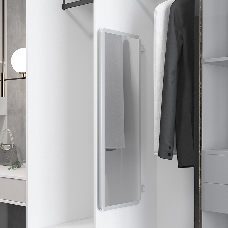 衣柜镜子内装隐形穿衣镜推拉全身镜隐藏式折叠伸缩暗藏内置试衣镜 - 图1