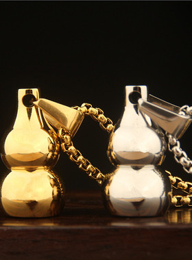 钛钢防水空心葫芦楞严咒挂件吊坠