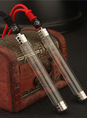 加长大容量透明空心瓶子嘎乌吊坠