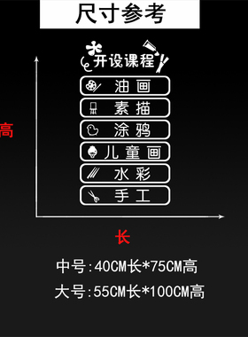 培训机构美术学校玻璃移门贴纸画