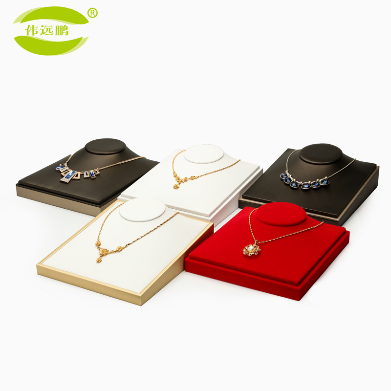 项链展示架脖子人像模特托架首饰柜台橱窗陈列摆件收纳架珠宝道具 - 图2