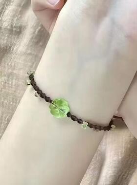 月桂花幸运手绳编织手链温柔风
