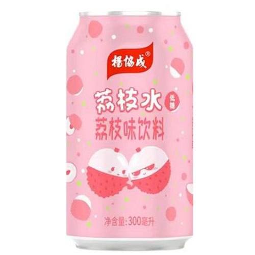 杨协成甘蔗汁果味饮料300ml/24罐整箱装马蹄爽荔枝水清凉爽柠檬茶 - 图1