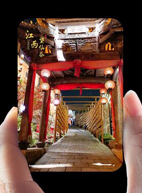2025江西望仙谷冰箱贴旅游风景水晶玻璃磁贴景区纪念品来图可定制