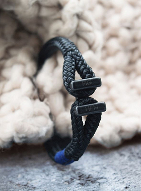 荷兰pig hen手链手绳男手环船绳潮牌情侣手链潮流男手绳男手链