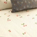 Màu đỏ anh đào lá đơn giường bông sọc giường 笠 giường ngủ vải lanh ký túc xá 笠 có thể được tùy chỉnh - Khăn trải giường