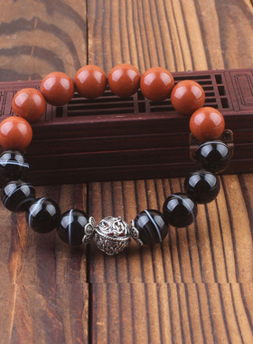 红竹石手链男士饰品礼物