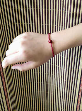 朱砂橘子石 原创天然奢简约百搭女气质礼物手绳