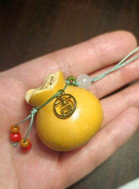 【小将葫芦】手工雕刻葫芦钱袋子挂件一物一图(任意两件包邮)