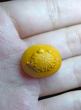 手工橄榄核小将雕刻核雕