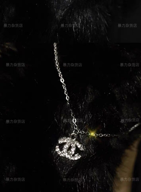 欧美风大方水钻项链ins博主同款
