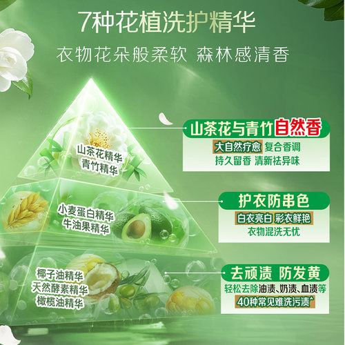 【淘秒】立白花植柔护洗衣液深层洁净山茶花香植物精华持久留香 - 图2