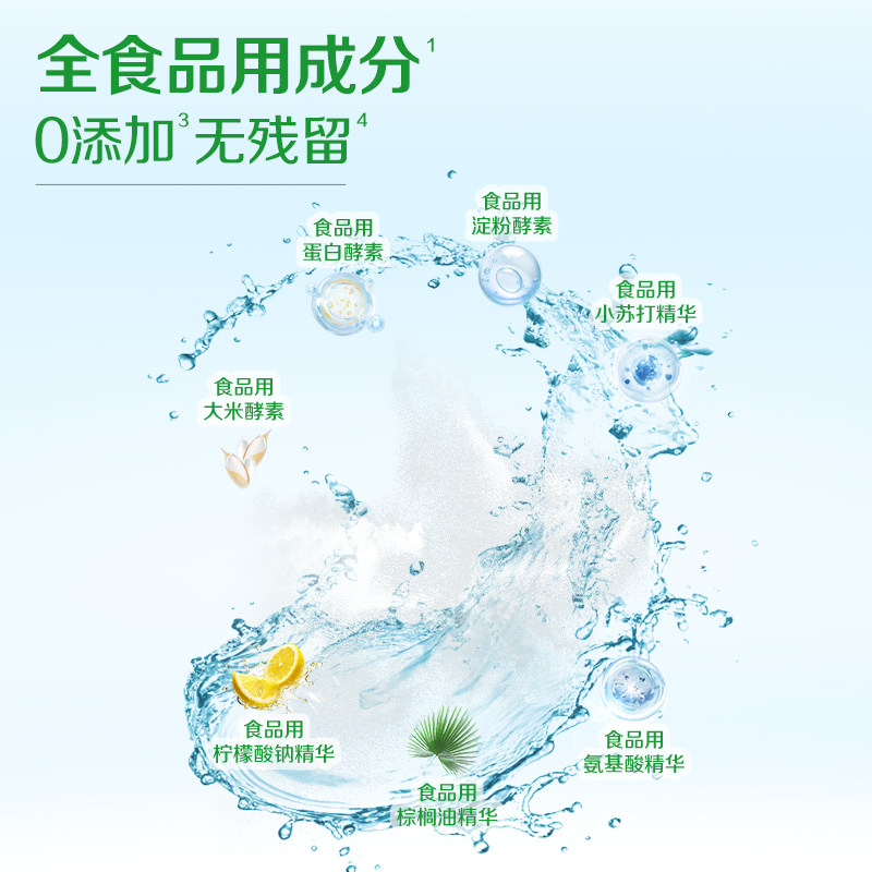 【现货】立白植物源洗碗粉软水盐洗碗机专用洗涤剂漂洗凝珠块美的