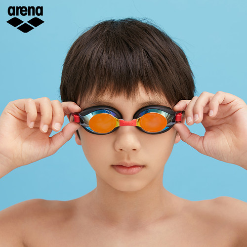 arena阿瑞娜防雾先锋儿童健身高清防水小螃蟹小壁虎简易调节泳镜 - 图3