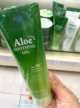 香港购韩国Deoproce ALOE芦荟胶95%清爽保湿亮白修护免洗面膜