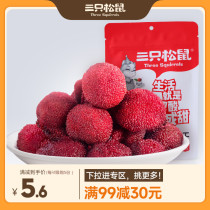 (full 99 minus 30) Three squirrels Yang Mei dry 106g_ Leisure Fruits Candied Fruits Dried