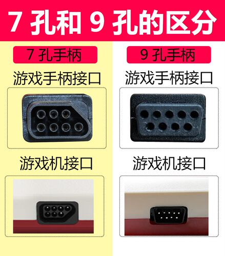 小霸王D99/D101旗舰版增强版普通版7/七口/孔/空/针游戏手柄3米线 - 图0